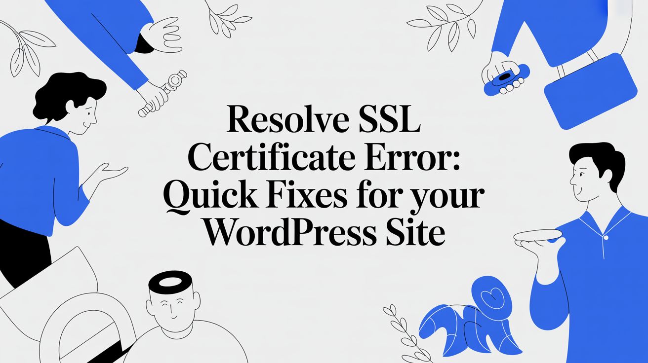 Resolve ssl certificate error: Quick fixes for your WordPress site
