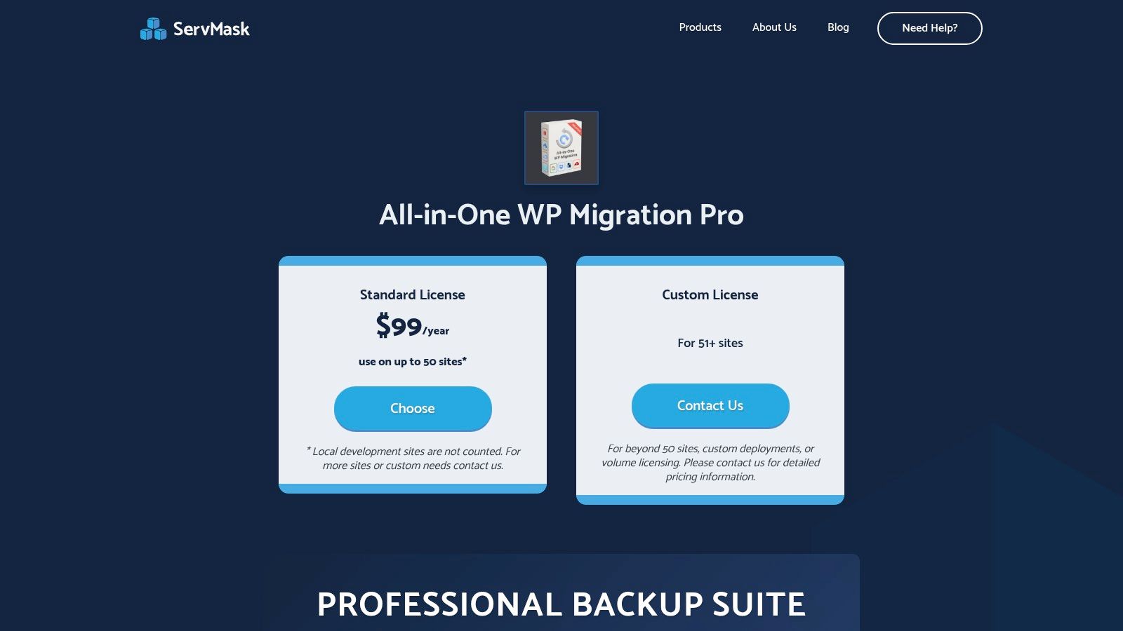 All‑in‑One WP Migration Pro (ServMask)