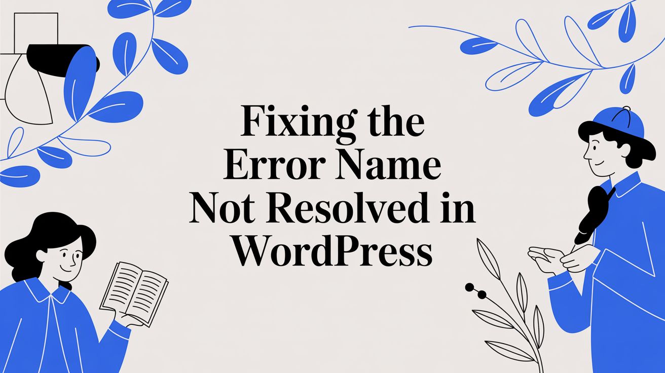 Fixing the Error Name Not Resolved in WordPress